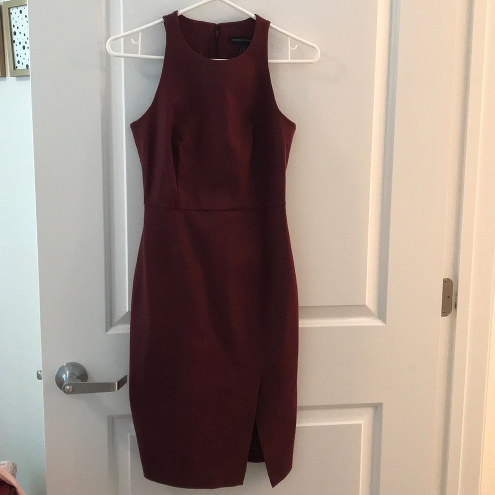 Maroon Banana Republic 00p sheath dress